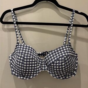 Jcrew Gingham bikini top
